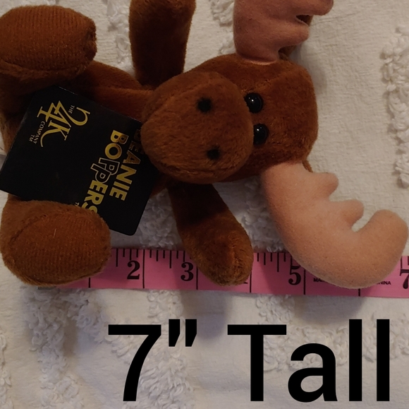 Beanie Boppers Mikey the Moose 1997 Rare 7" Tall Collectible - Picture 8 of 12